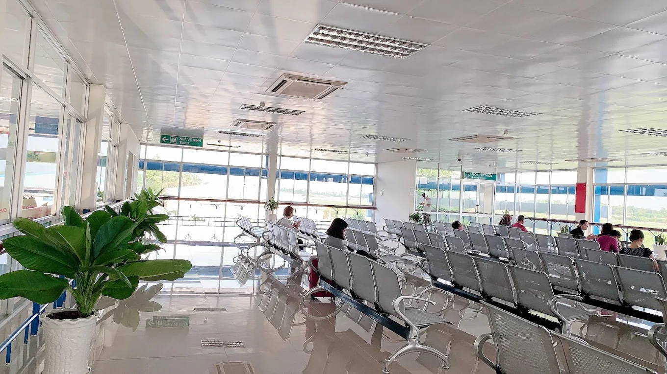 Không gian nhà chờ tại sân bay Cà Mau 